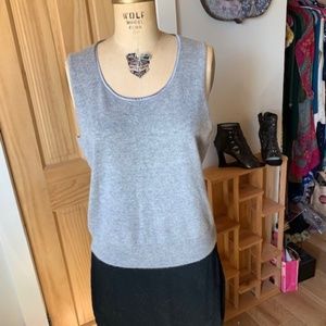 100% Cashmere Scoop Neck Sweater Vest